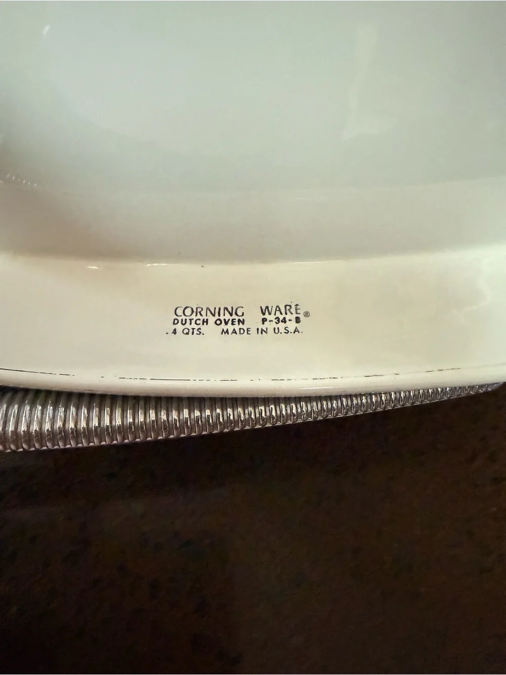 Vintage corning ware P – 34 – B Dutch oven cornflower blue 4 quarts with server